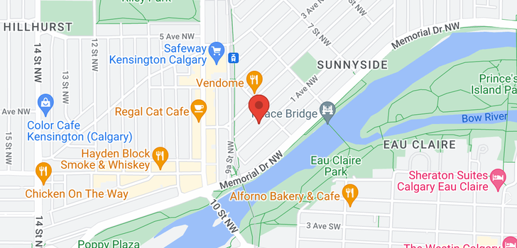 map of 1012 1 Avenue NW